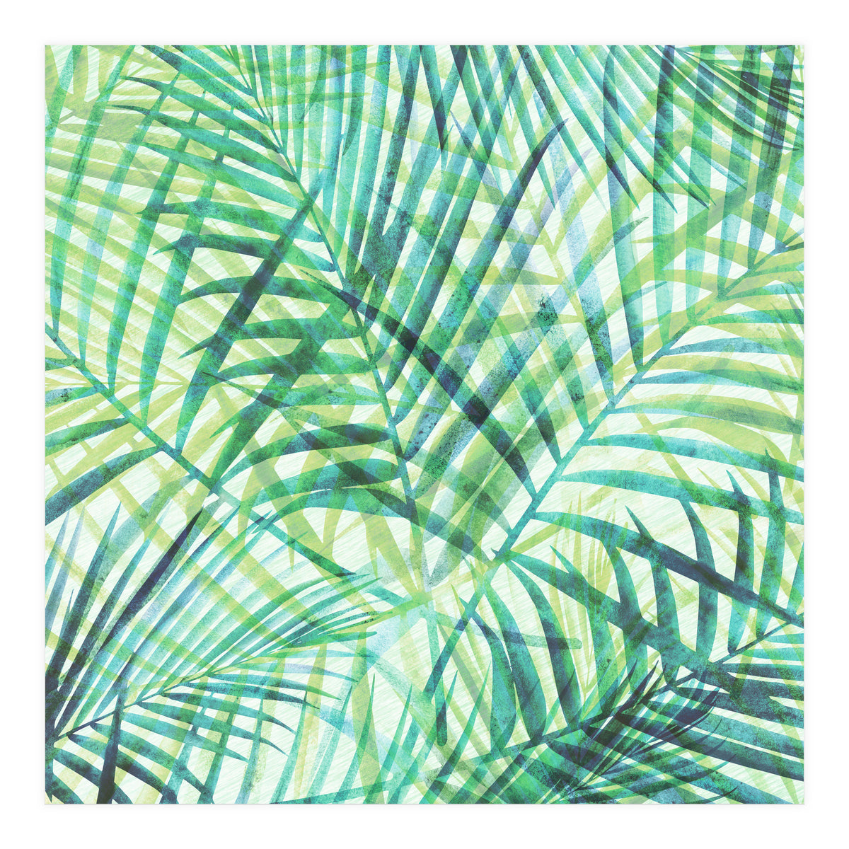 Abstract Tropical Palms (Print Only)
