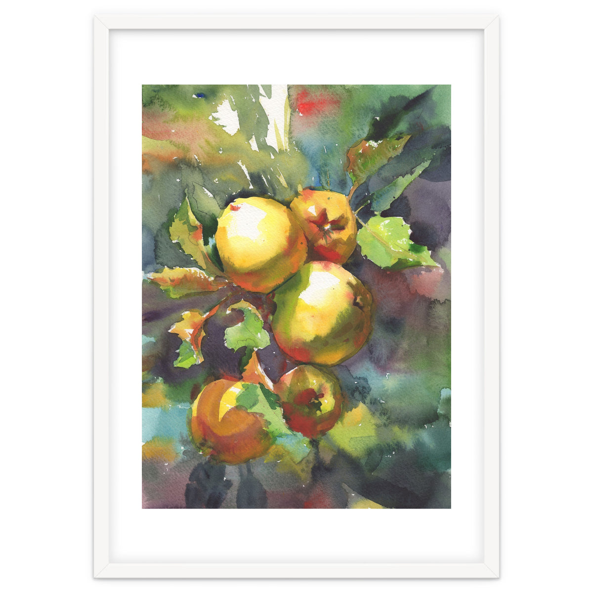 Apples on a branch