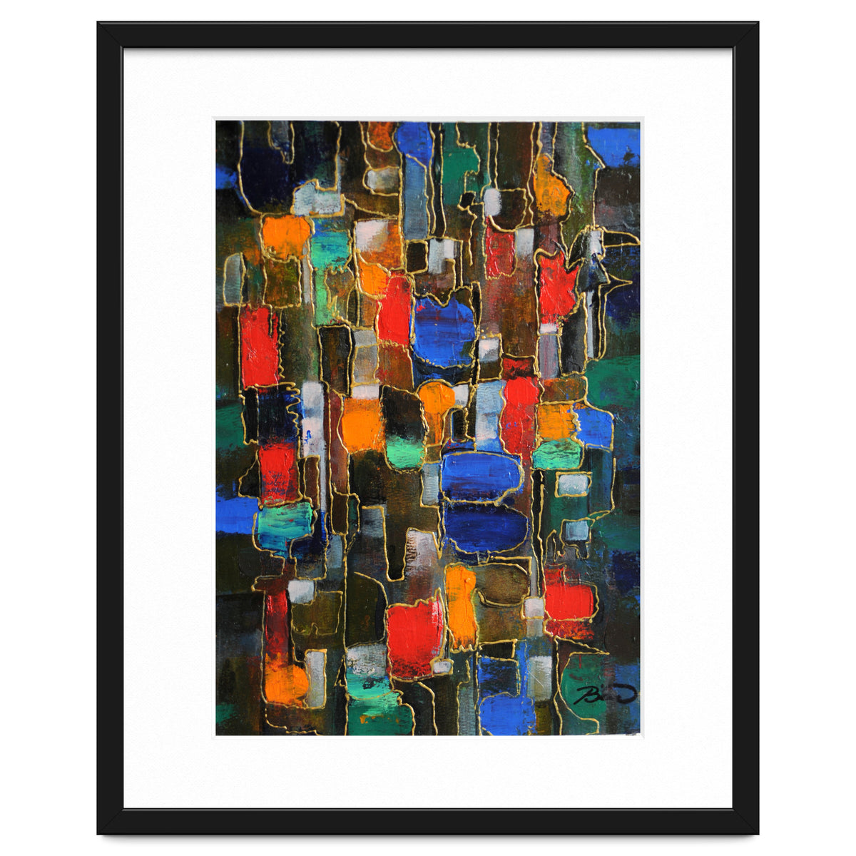 Abstract Brooklyn...38x28.cm. Acrylic