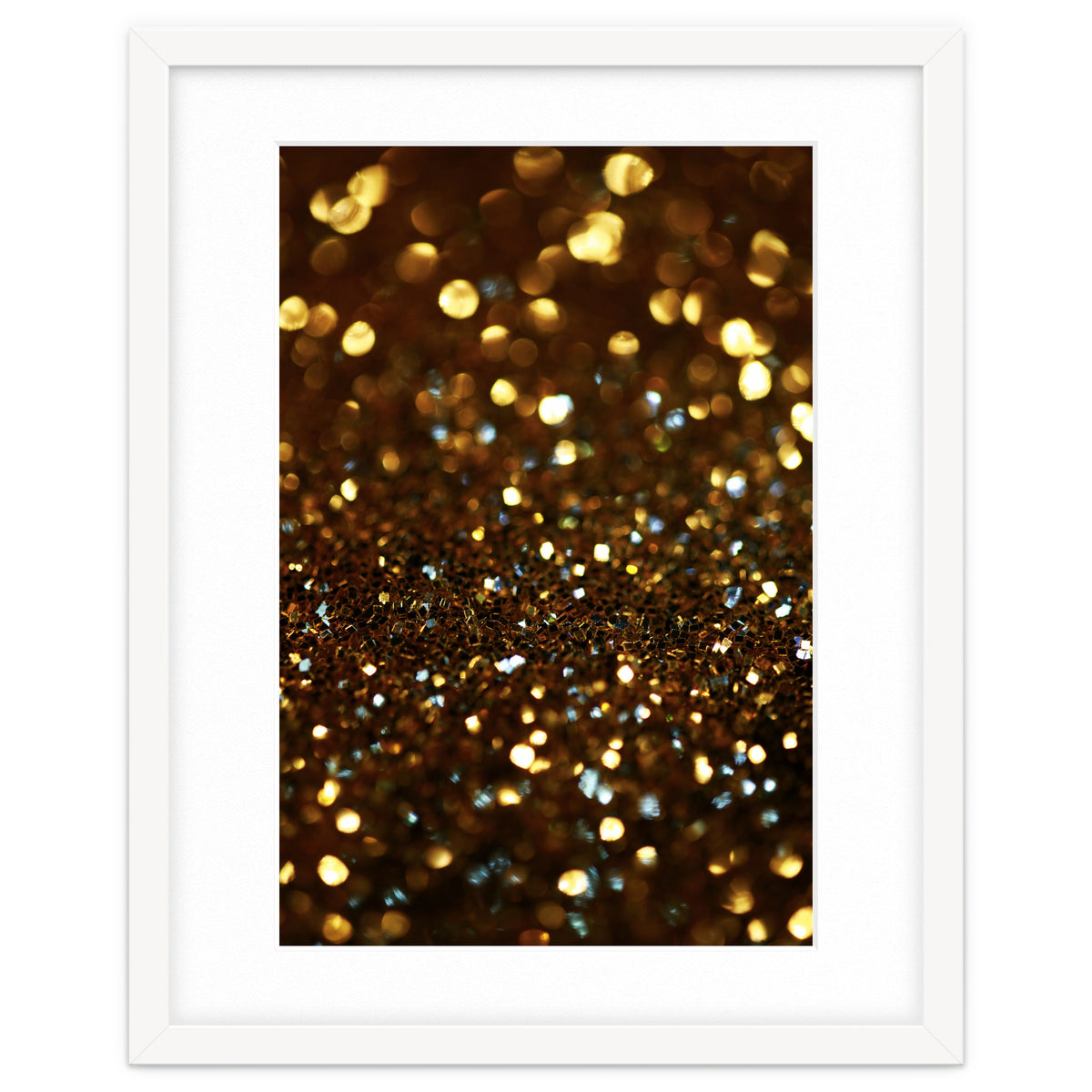 Golden glitter