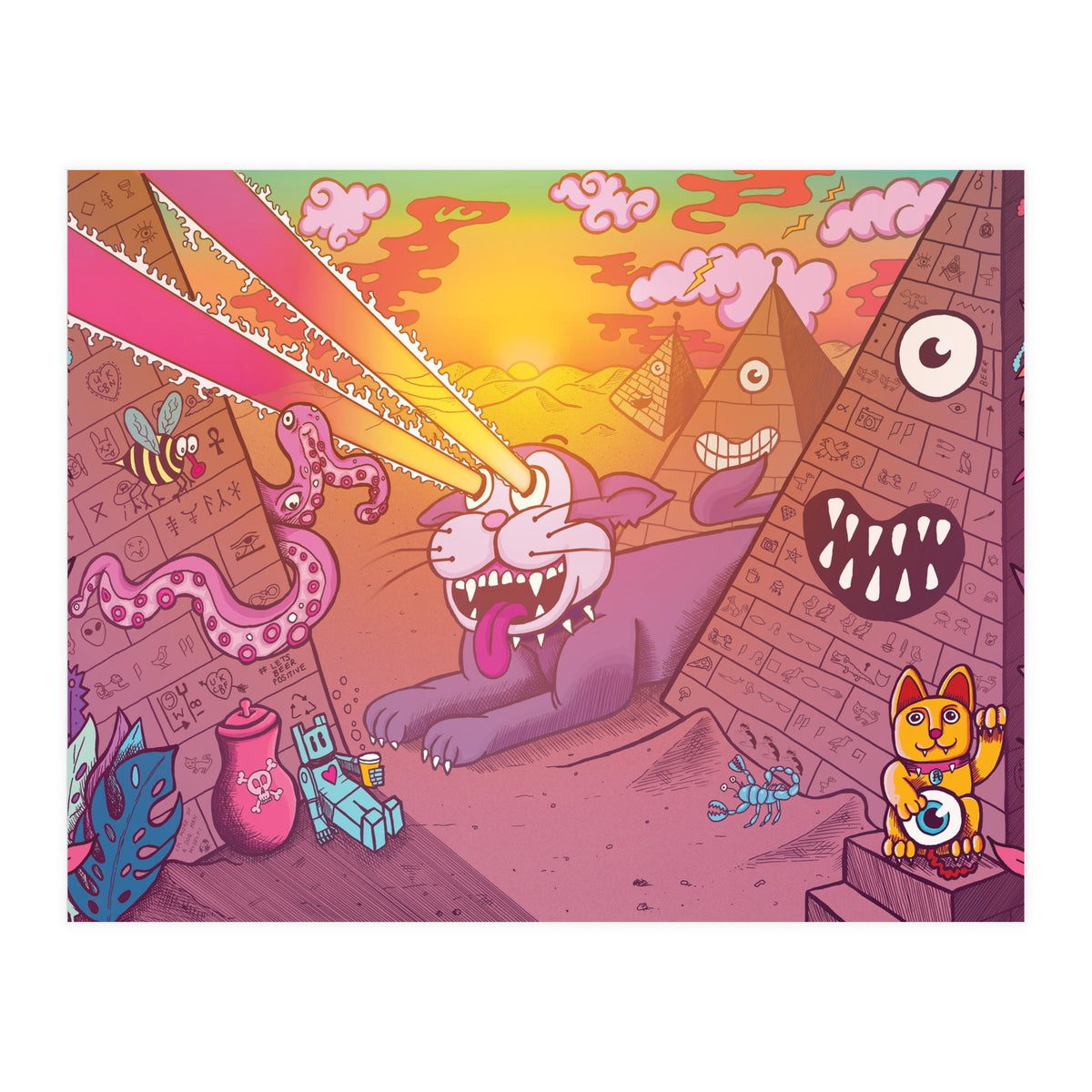 Distant Cousin Of A Mu Mu Cat - Rock Leopard Brewery (Print Only)