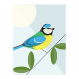 Mid Century Geometric Blue Tit (Print Only) thumbnail