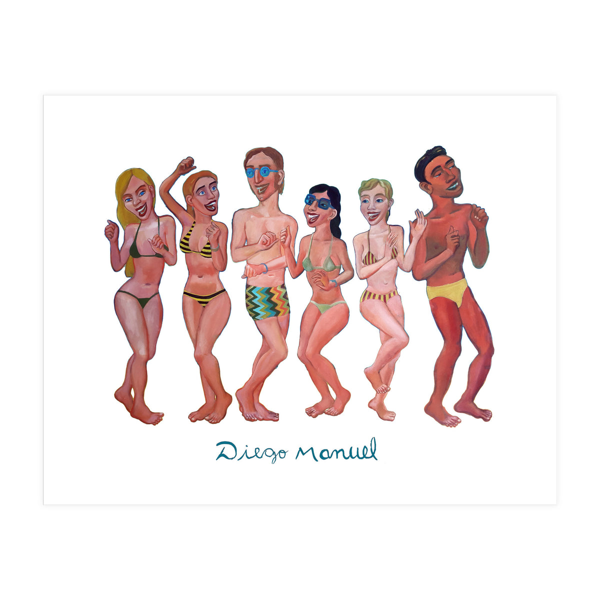 Fiesta En La Playa 6 (Print Only)