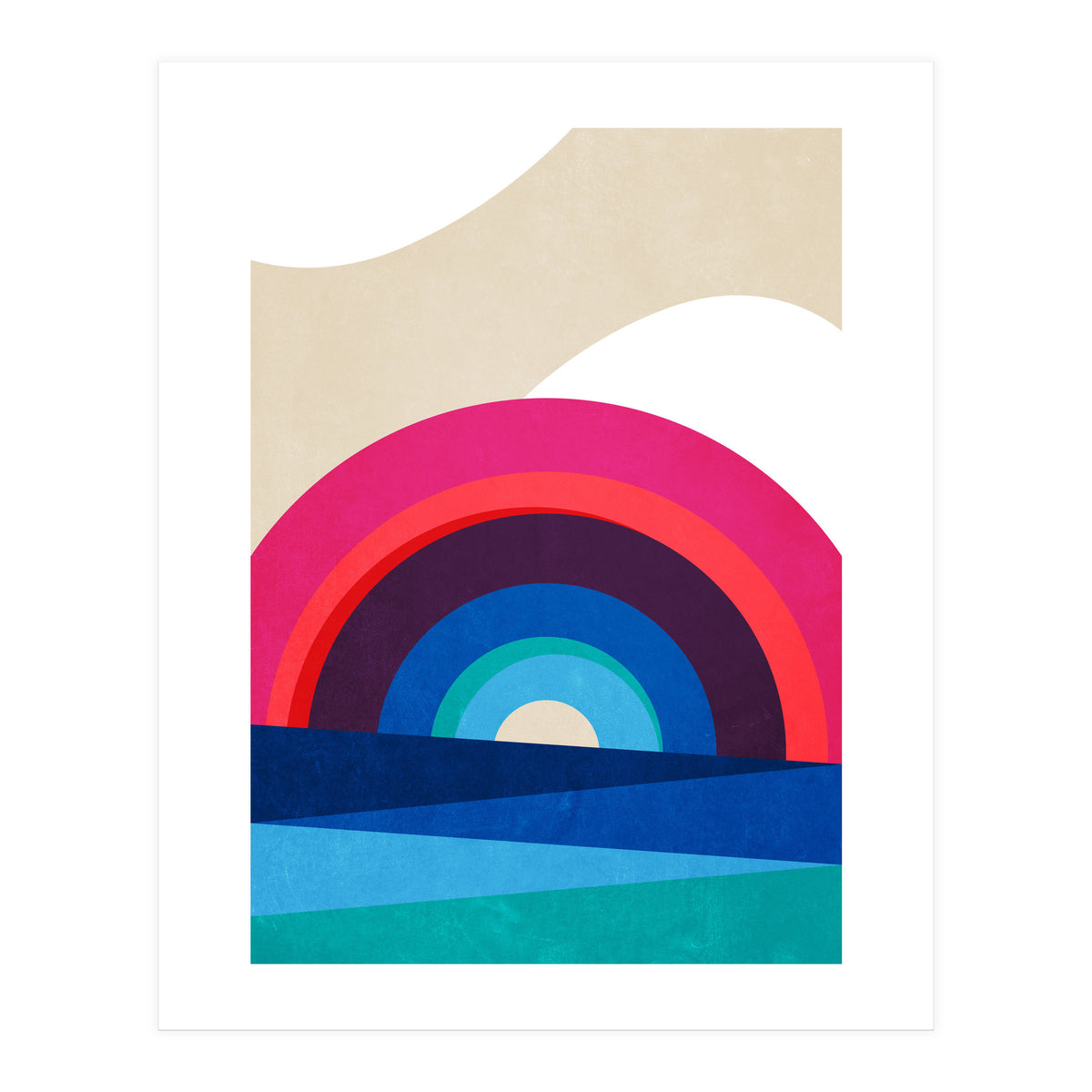Rainbow and Sea (Print Only)