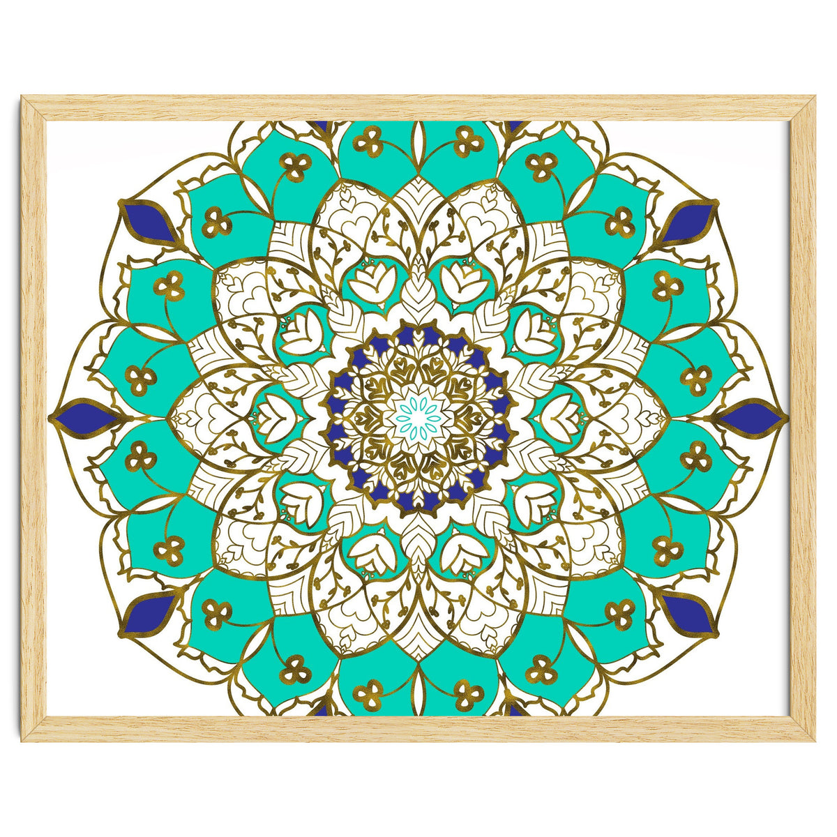 Blue and Gold Mandala