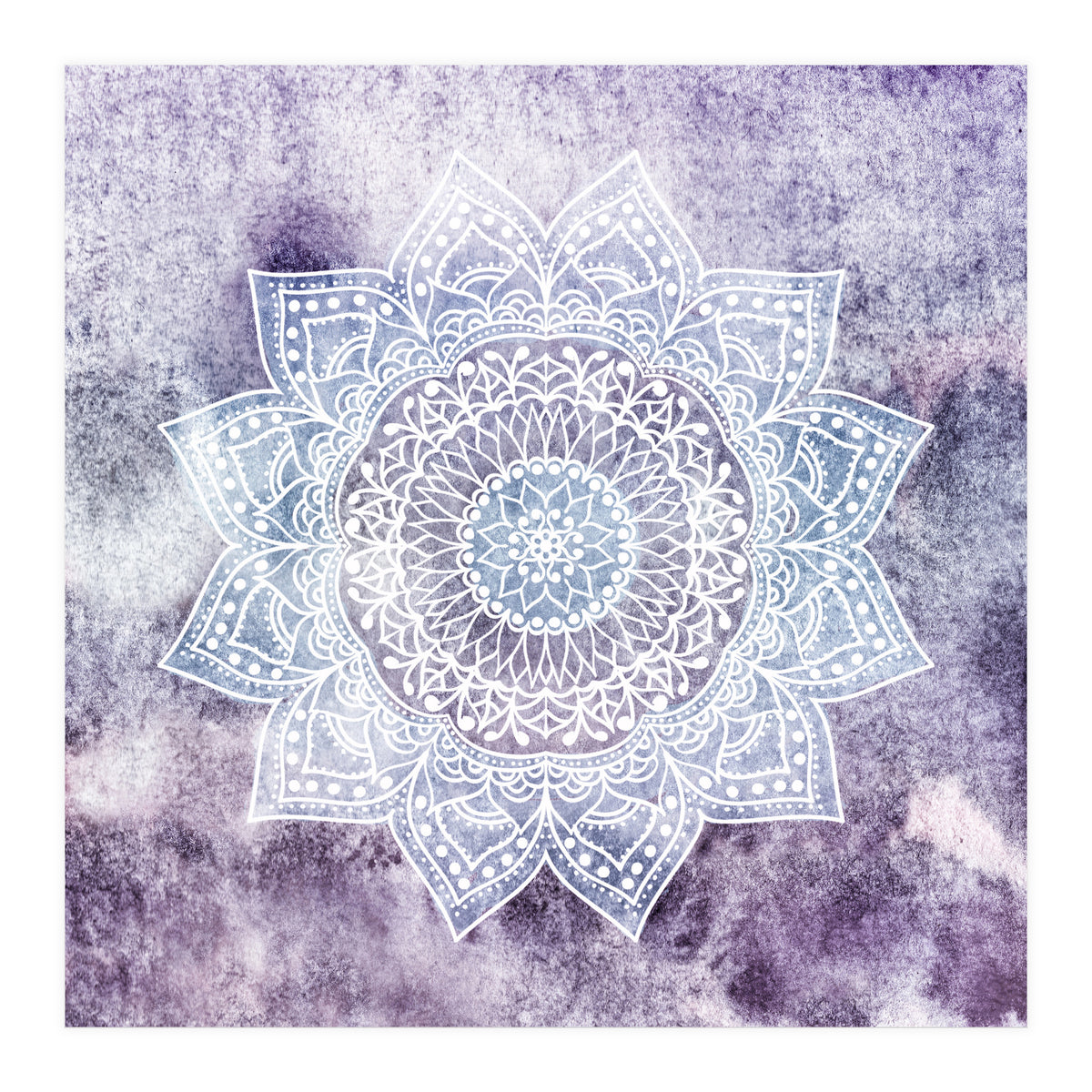 Deep Purple Mandala  (Print Only)
