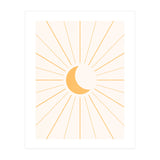 MOON IN LINES - GOLD (Print Only) thumbnail