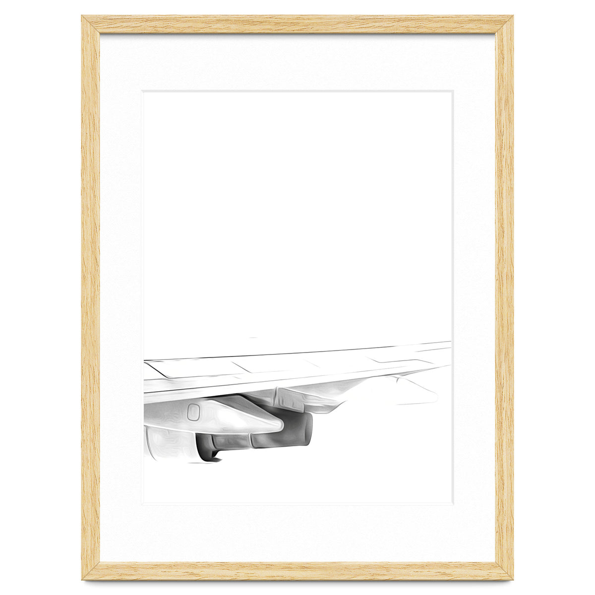 Black and White Airplane