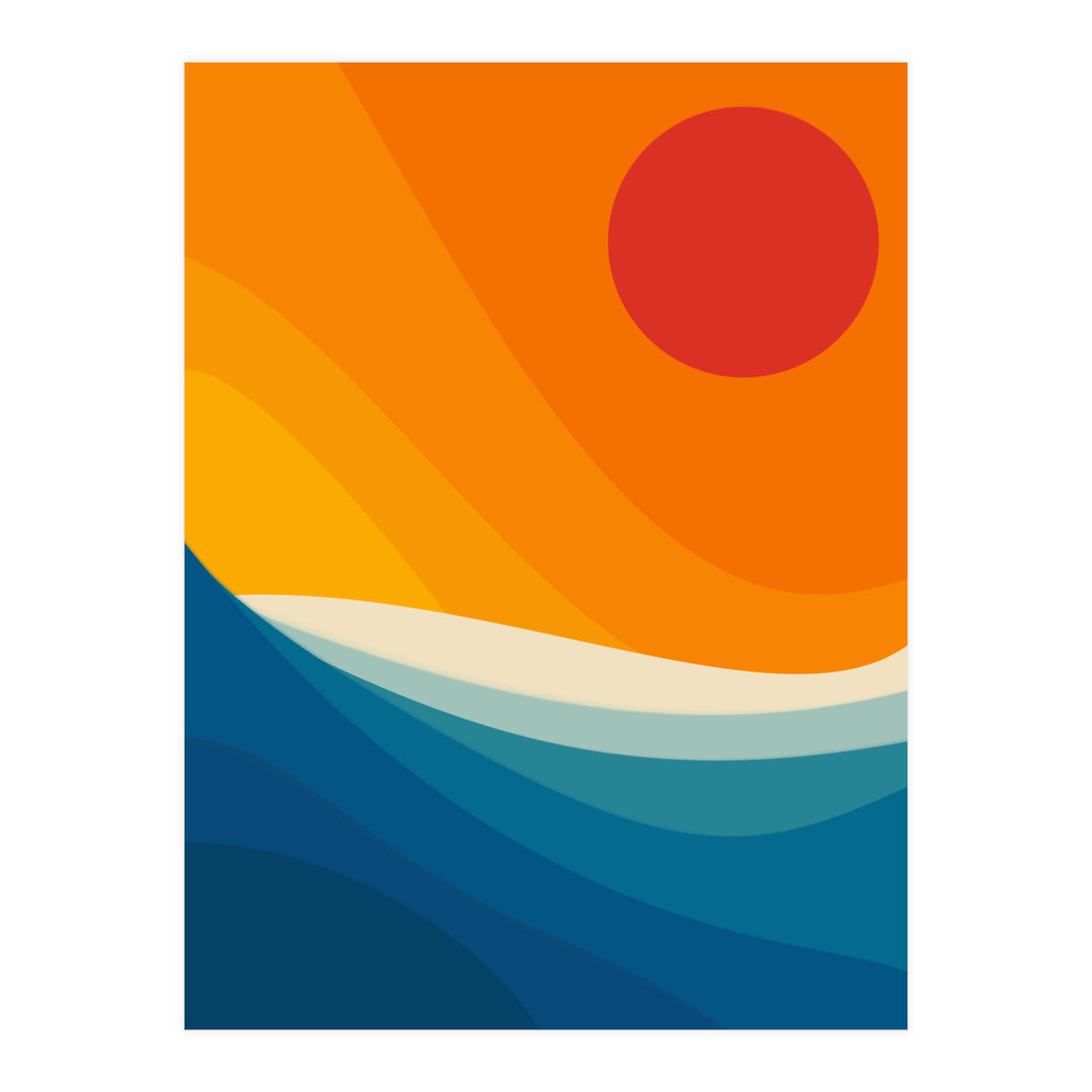 Abstract landscape art (Print Only)