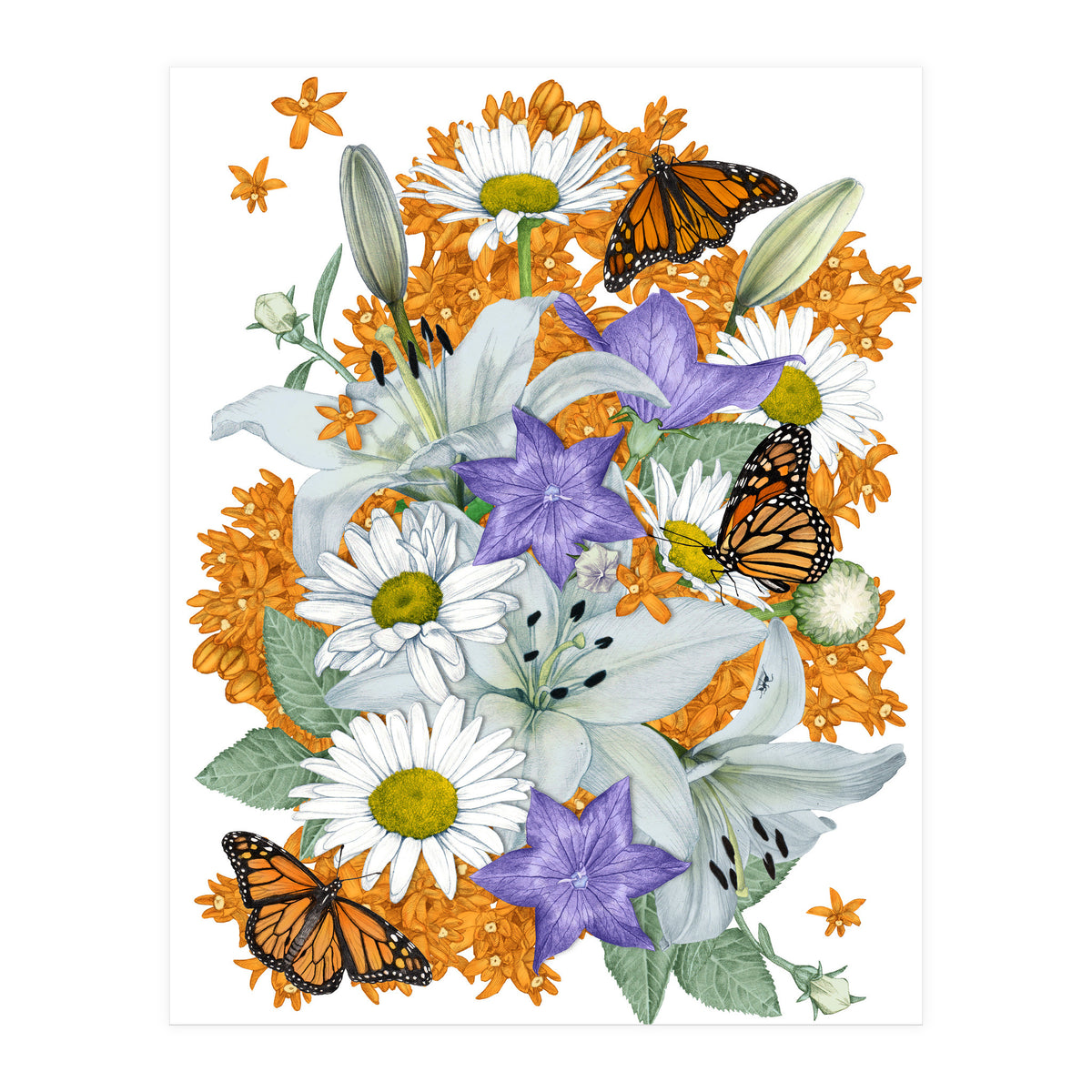 Lillies and Monarchs (Print Only)
