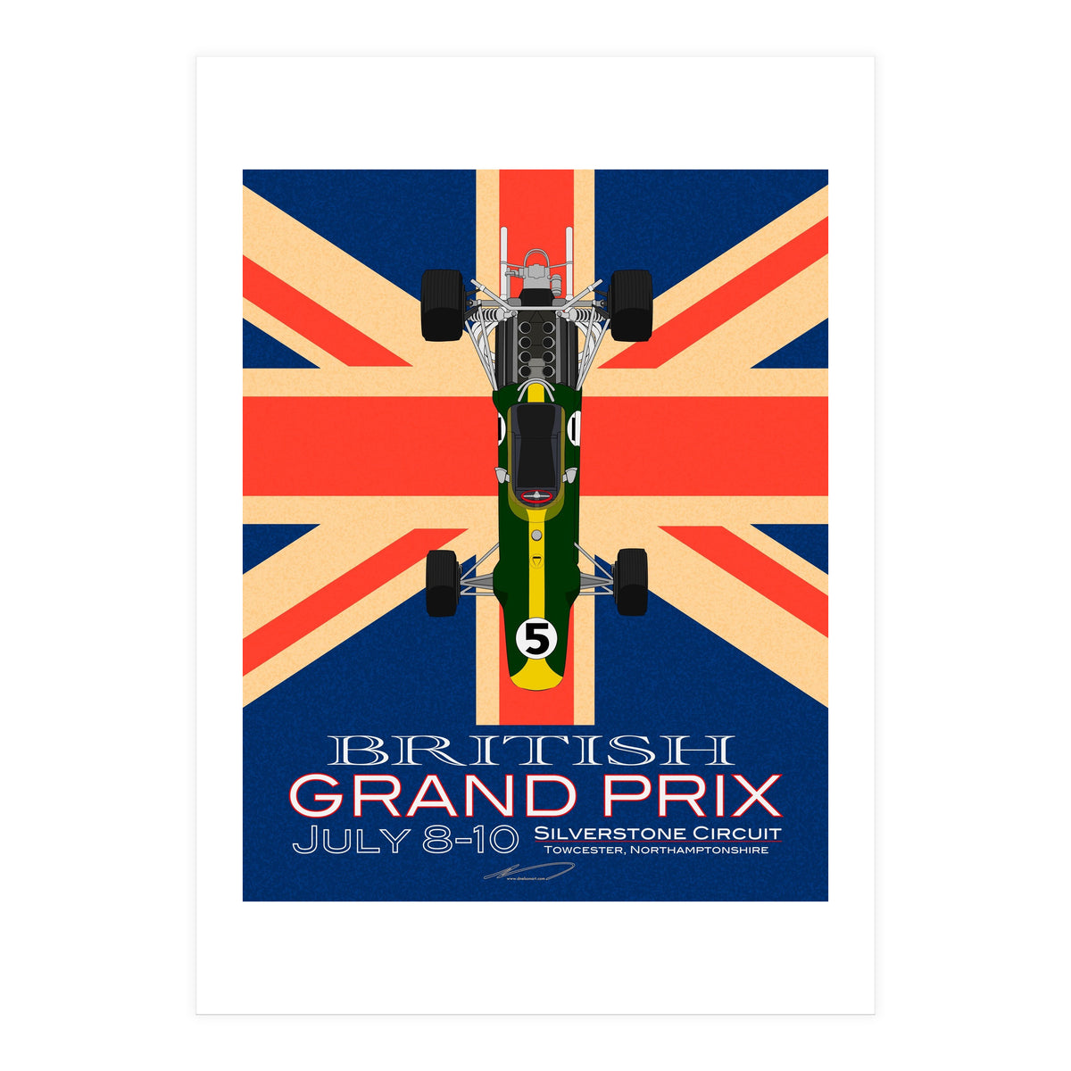British Grand Prix poster (Print Only)