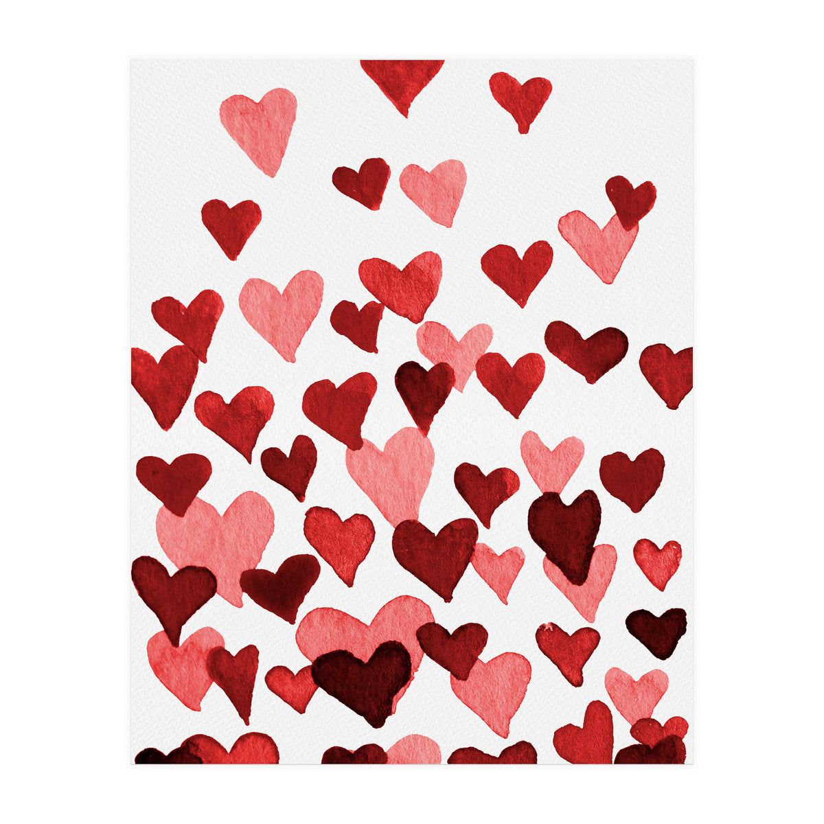 Watercolor Heart Burst (Print Only)