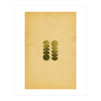 Green blurry geometric shapes (Print Only)