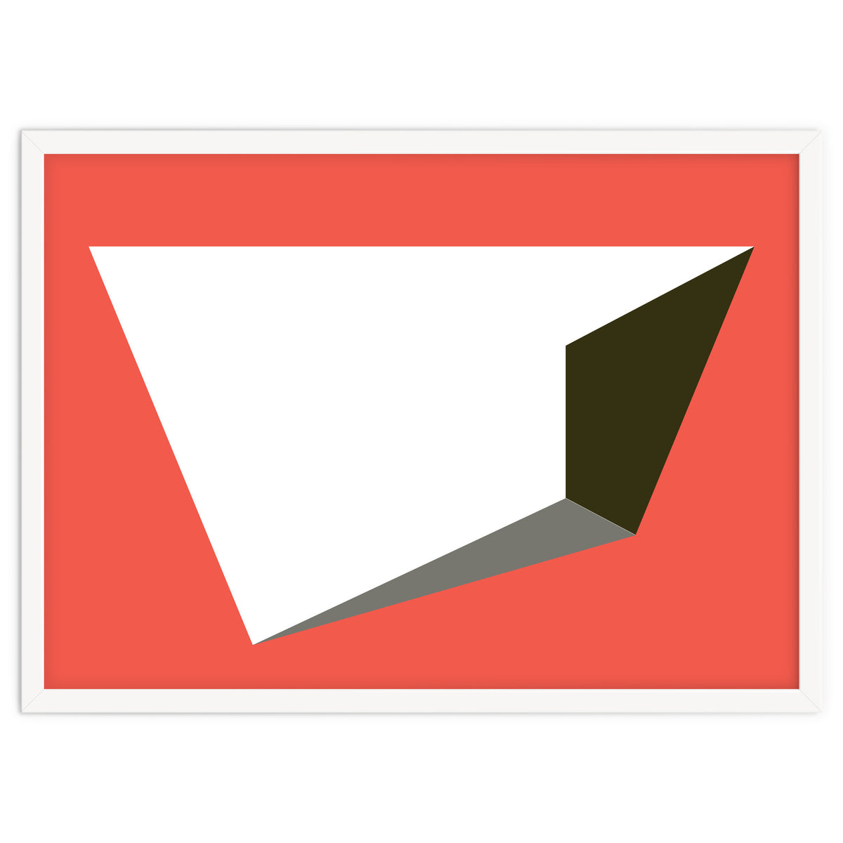 Geometric Shapes No. 81 - pink, grey, black & white