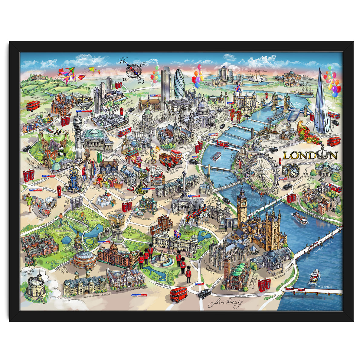 London Map Illustration