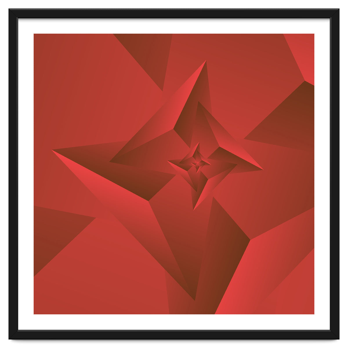 Redish Trendy Triangle