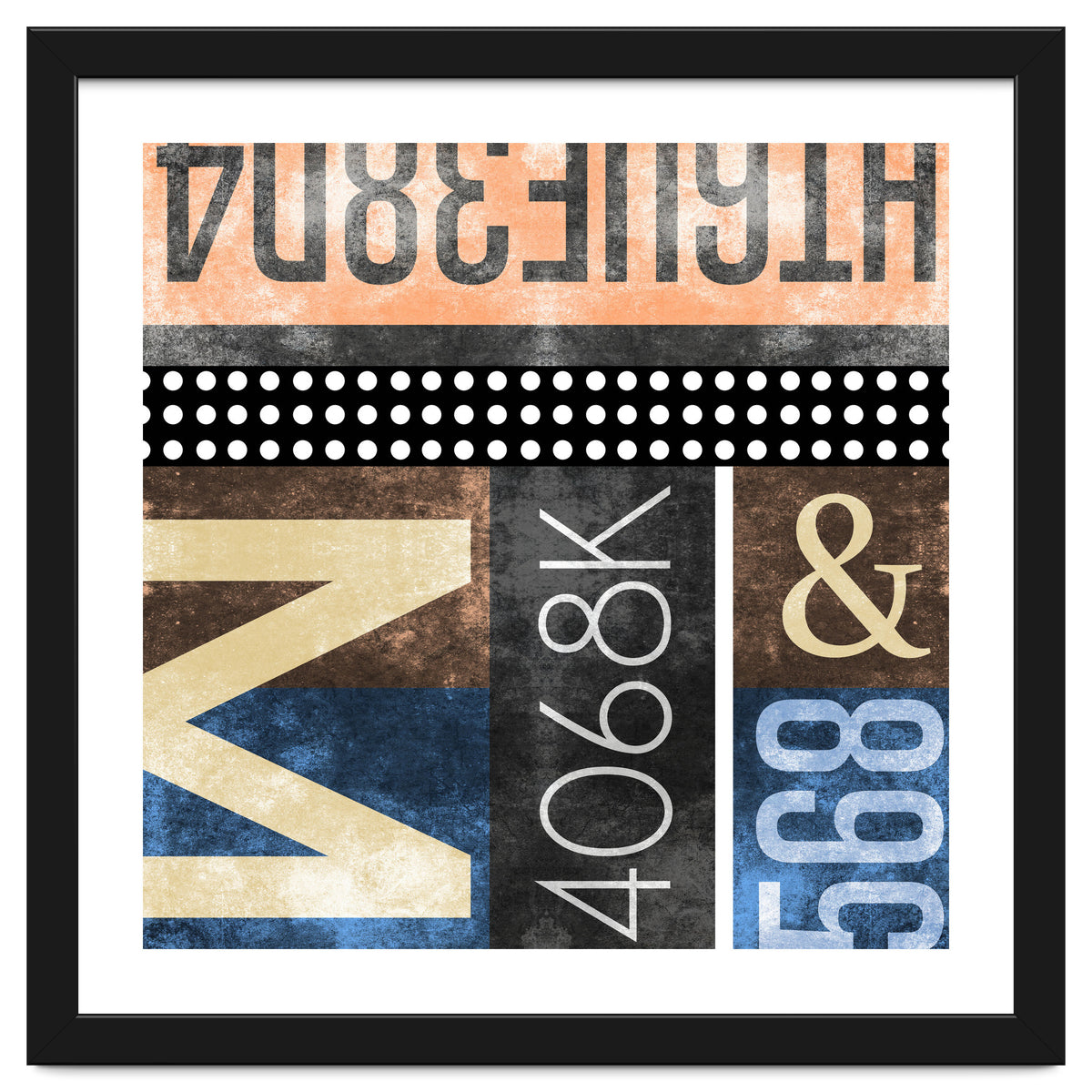 Typographic Industrial Abstract - M