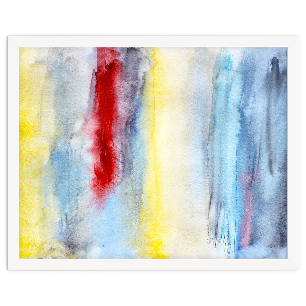 Touch of red || abstract watercolor