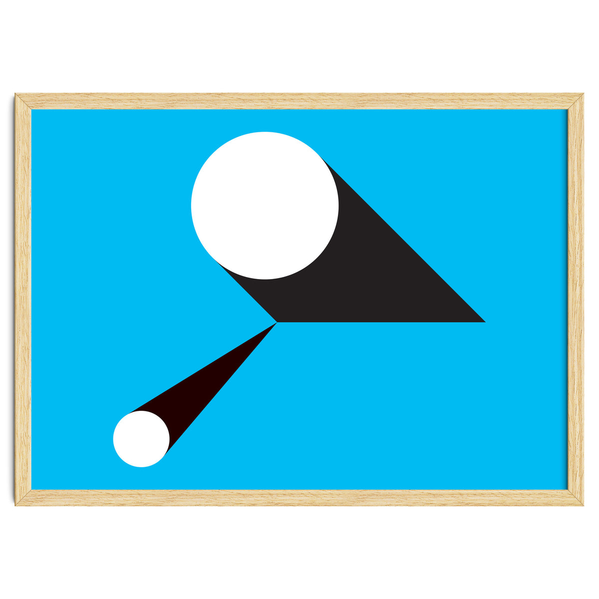 Geometric Shapes No. 46 - blue & black