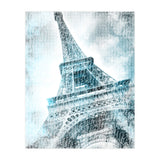 PARIS Watercolor Eiffel Tower | turquoise (Print Only) thumbnail