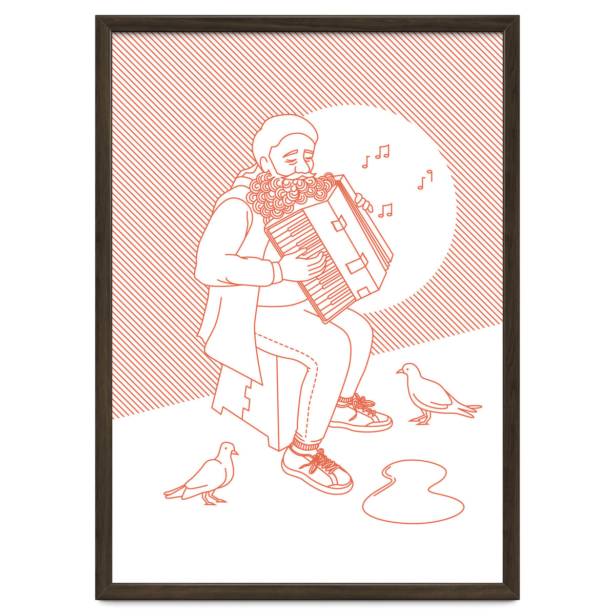 "For Love Not Money" in Orange