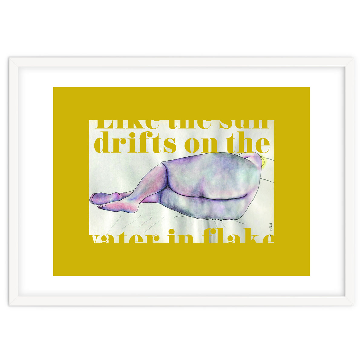 Like The Sun Drifts On The Water In Flakes