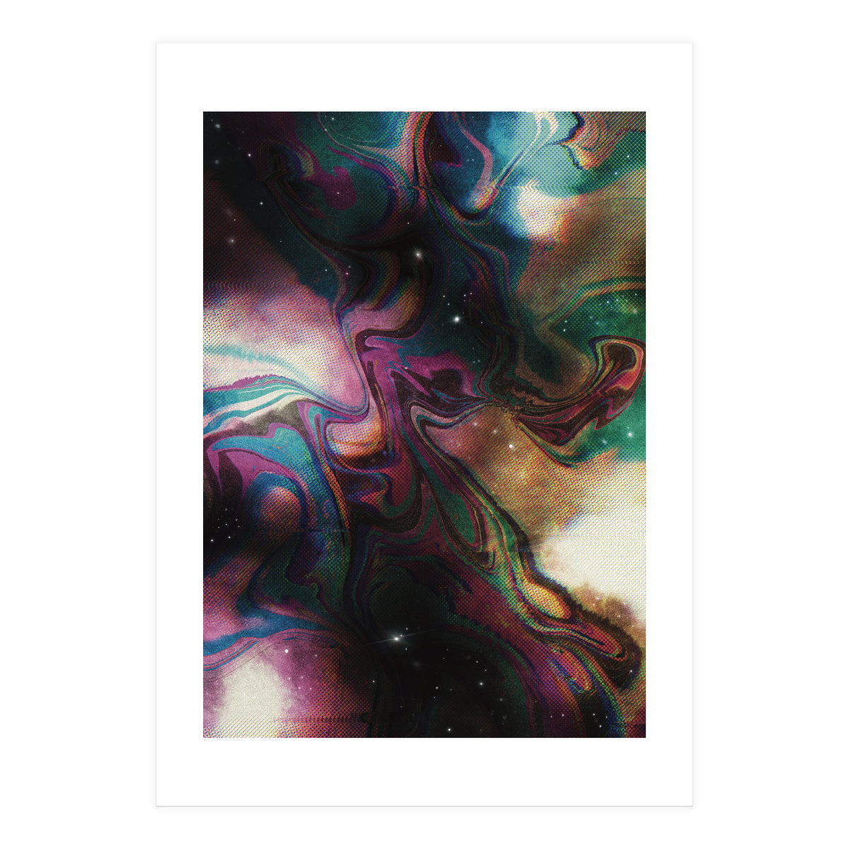 Retro Vintage Abstract Space (Print Only)