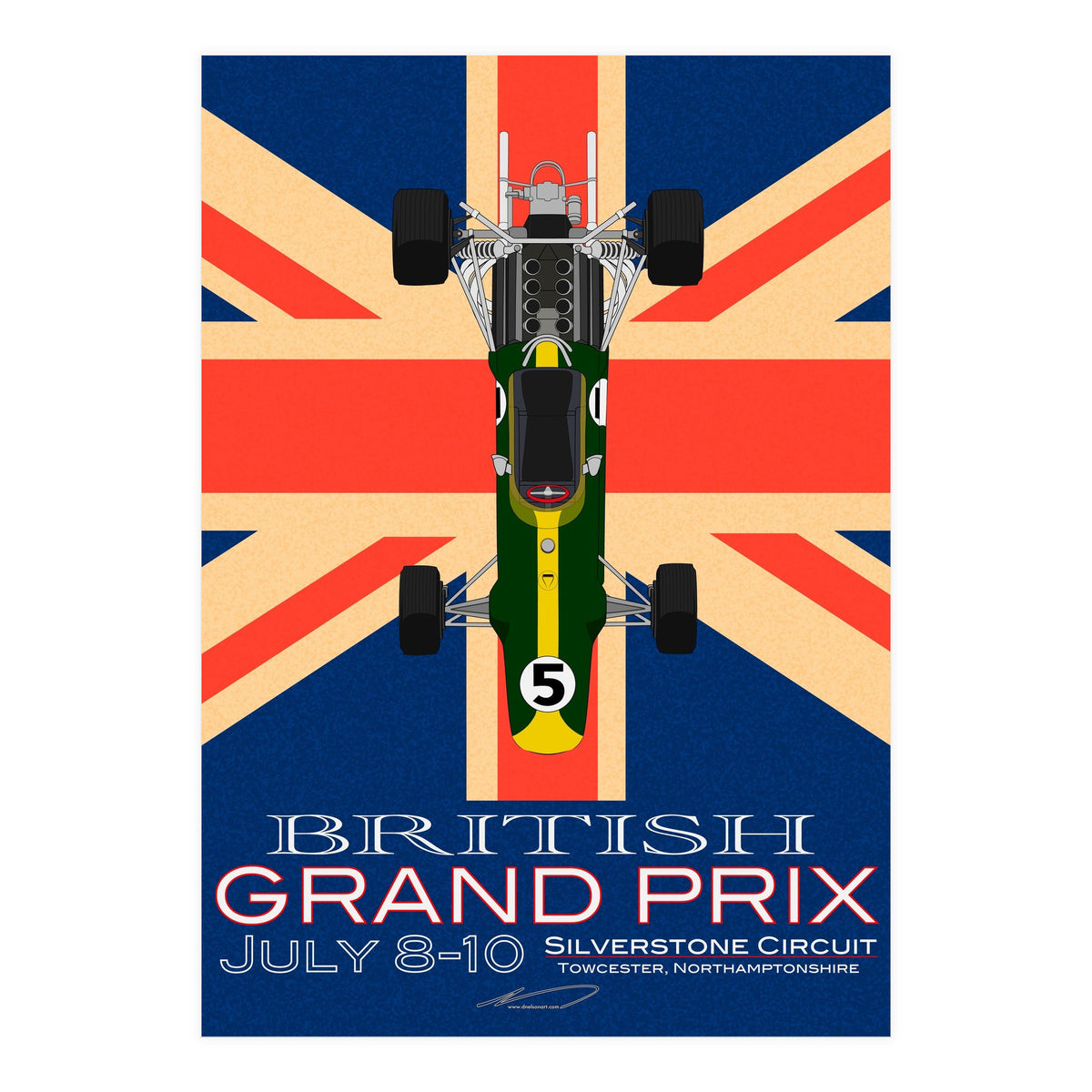British Grand Prix poster (Print Only)