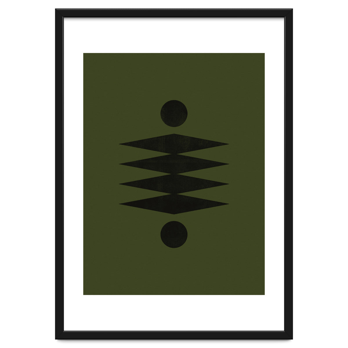 Mid-Century Modern No.19 - Woodblock Print