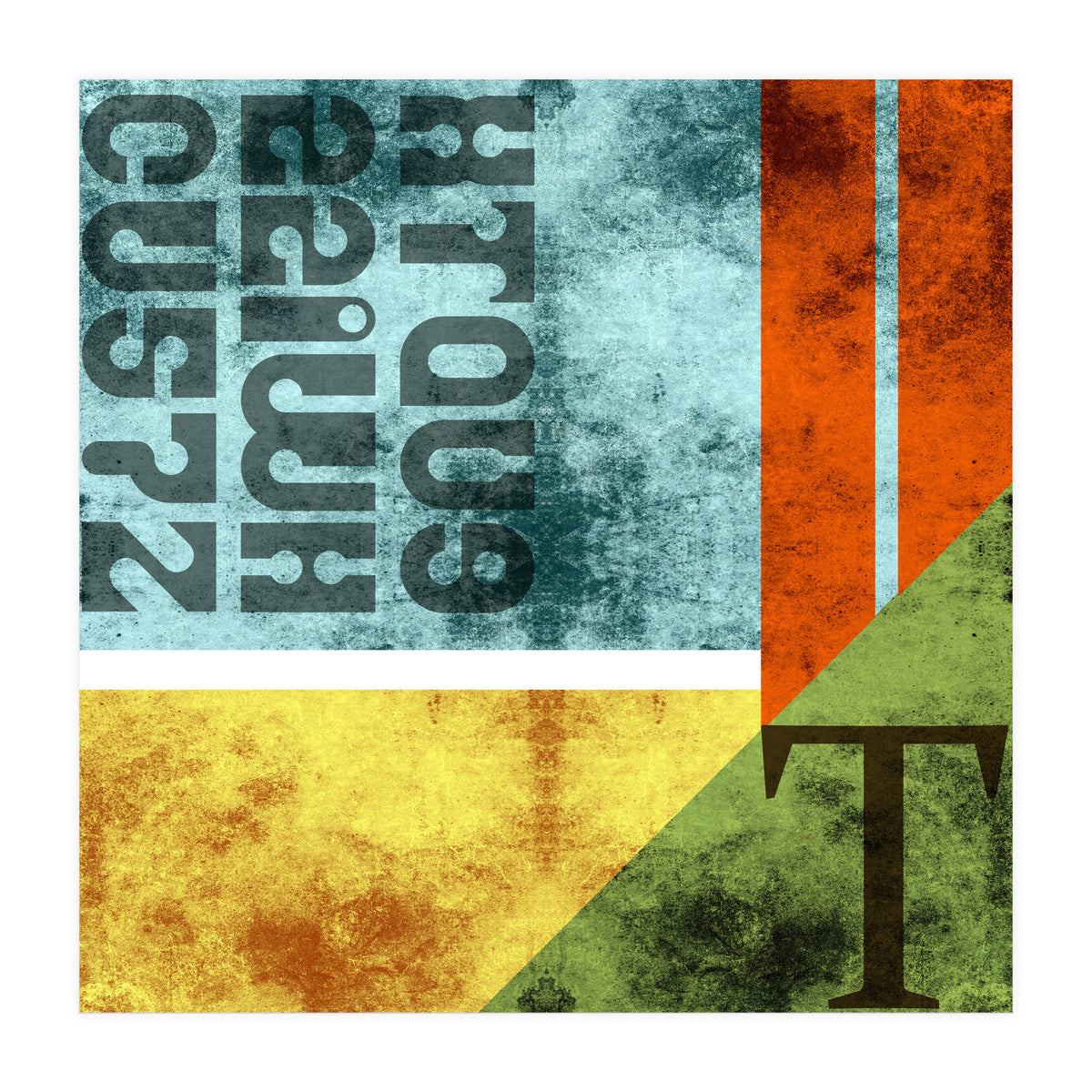 Abstract Industrial Rgby (Print Only)