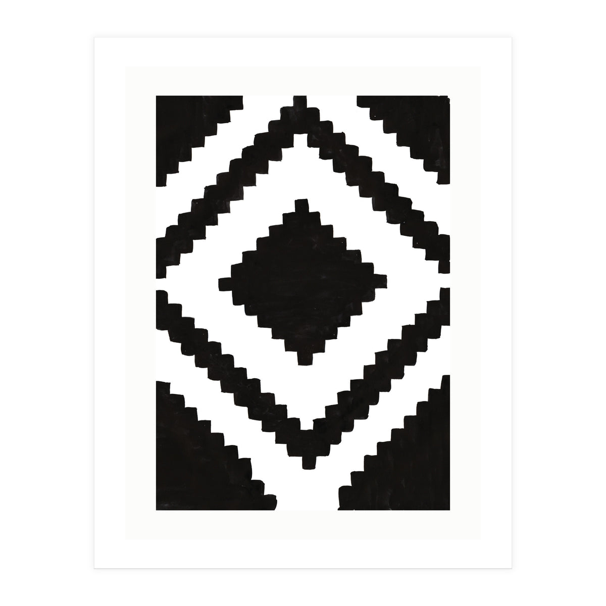 Patterns Aztec Black (Print Only)
