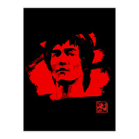 bruce lee in red 02 (Print Only)