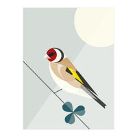 Mid Century Geometric Goldfinch (Print Only)