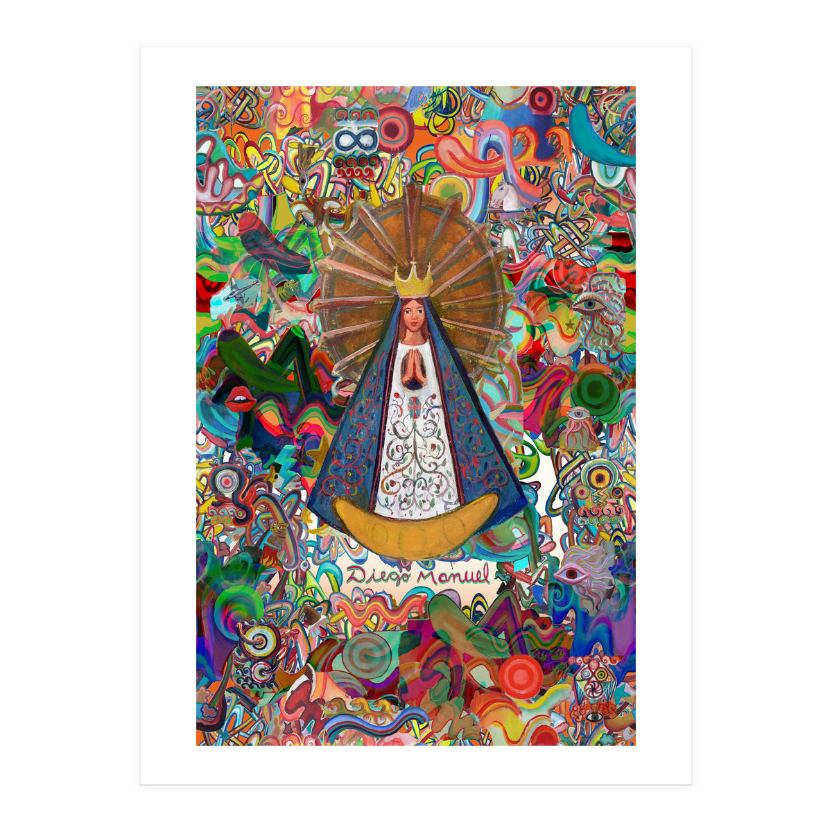 Virgen Y Graffiti 6 (Print Only)