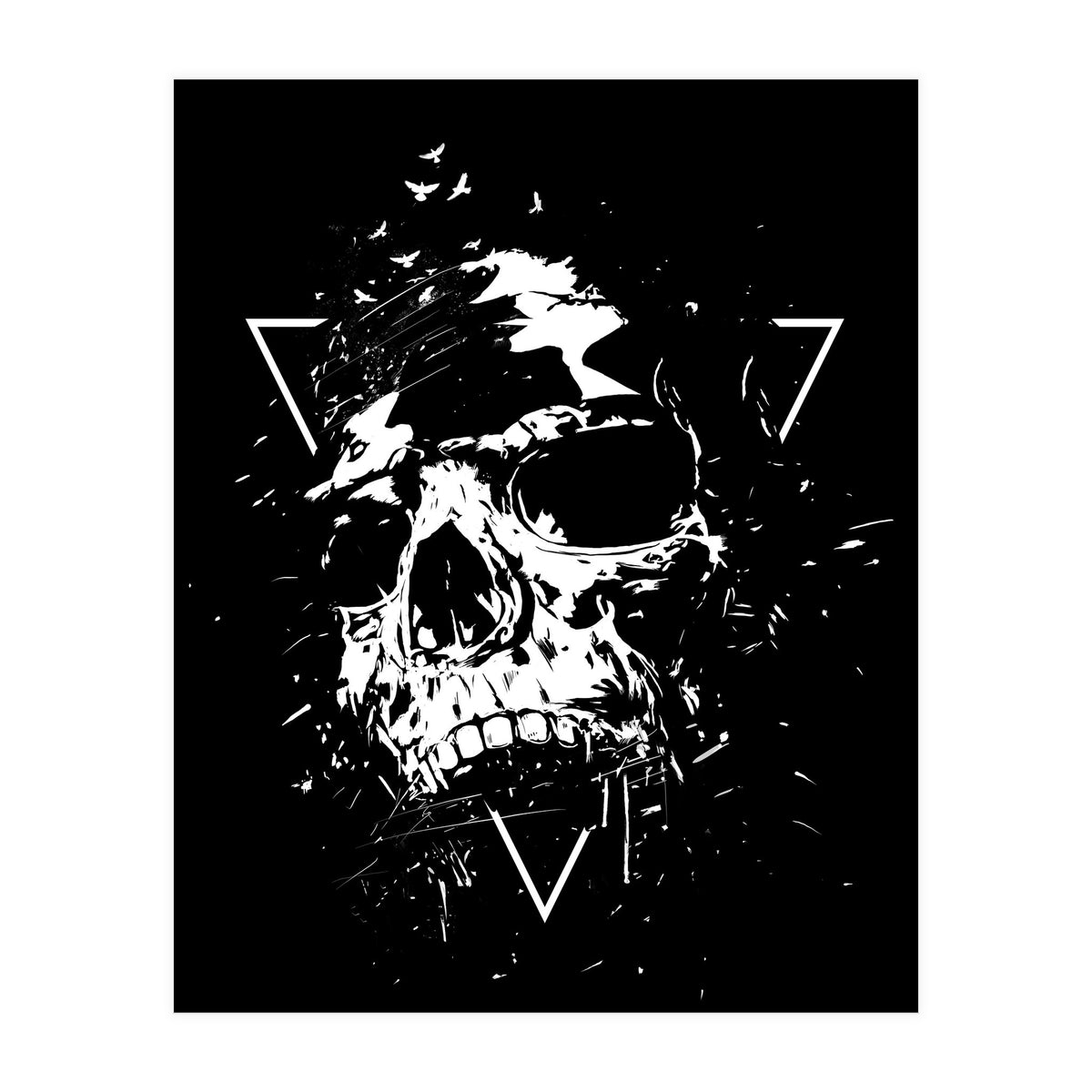 Skull X (Bw) (Print Only)