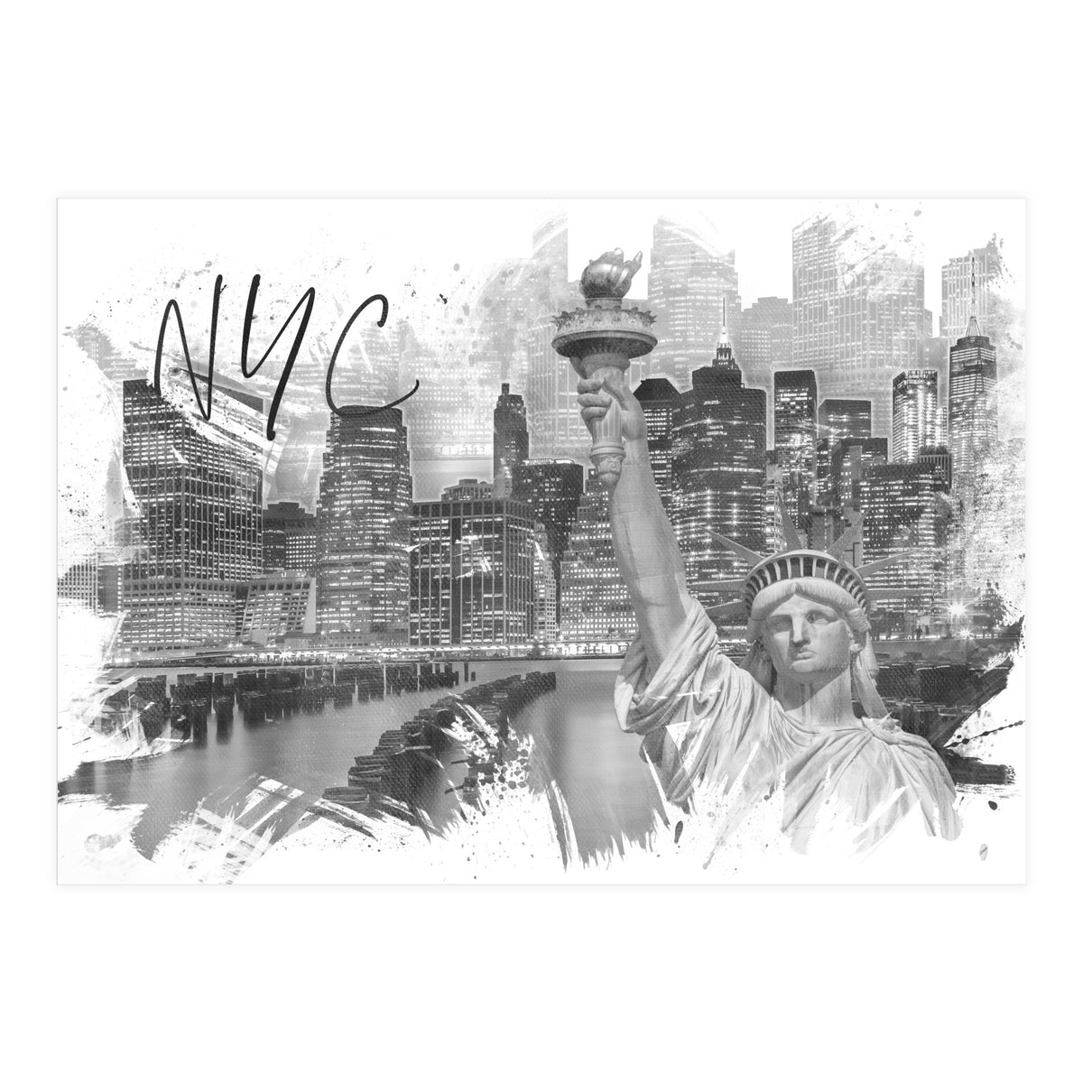 Trendy MANHATTAN Collage (Print Only)