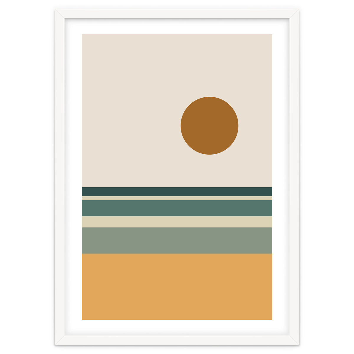 Ocean - Mid Century Landscape