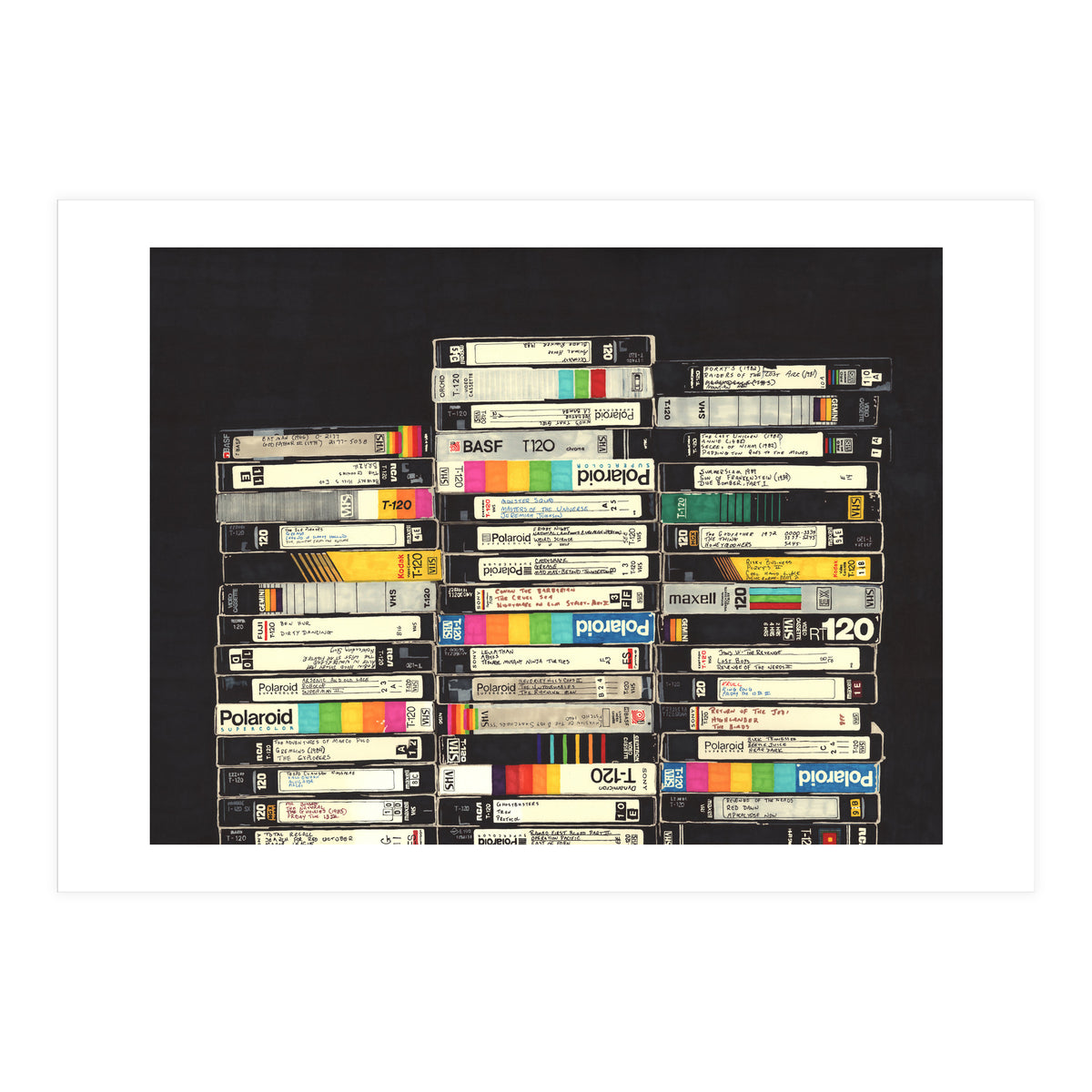 VHS Stack (Print Only)