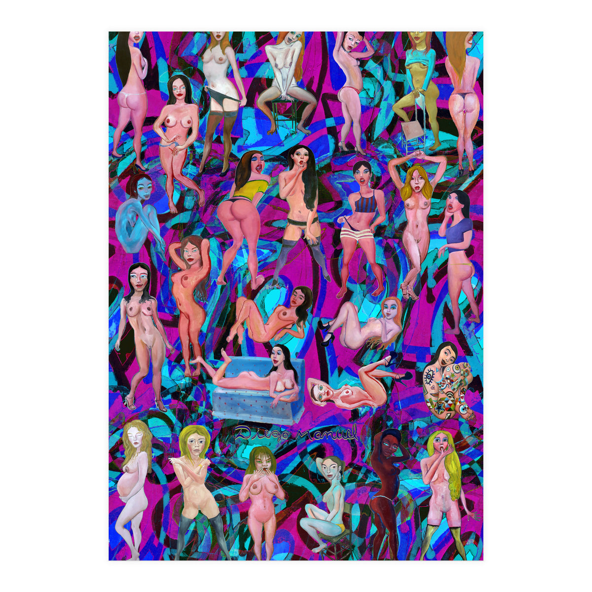 Chicas 3d 12 (Print Only)