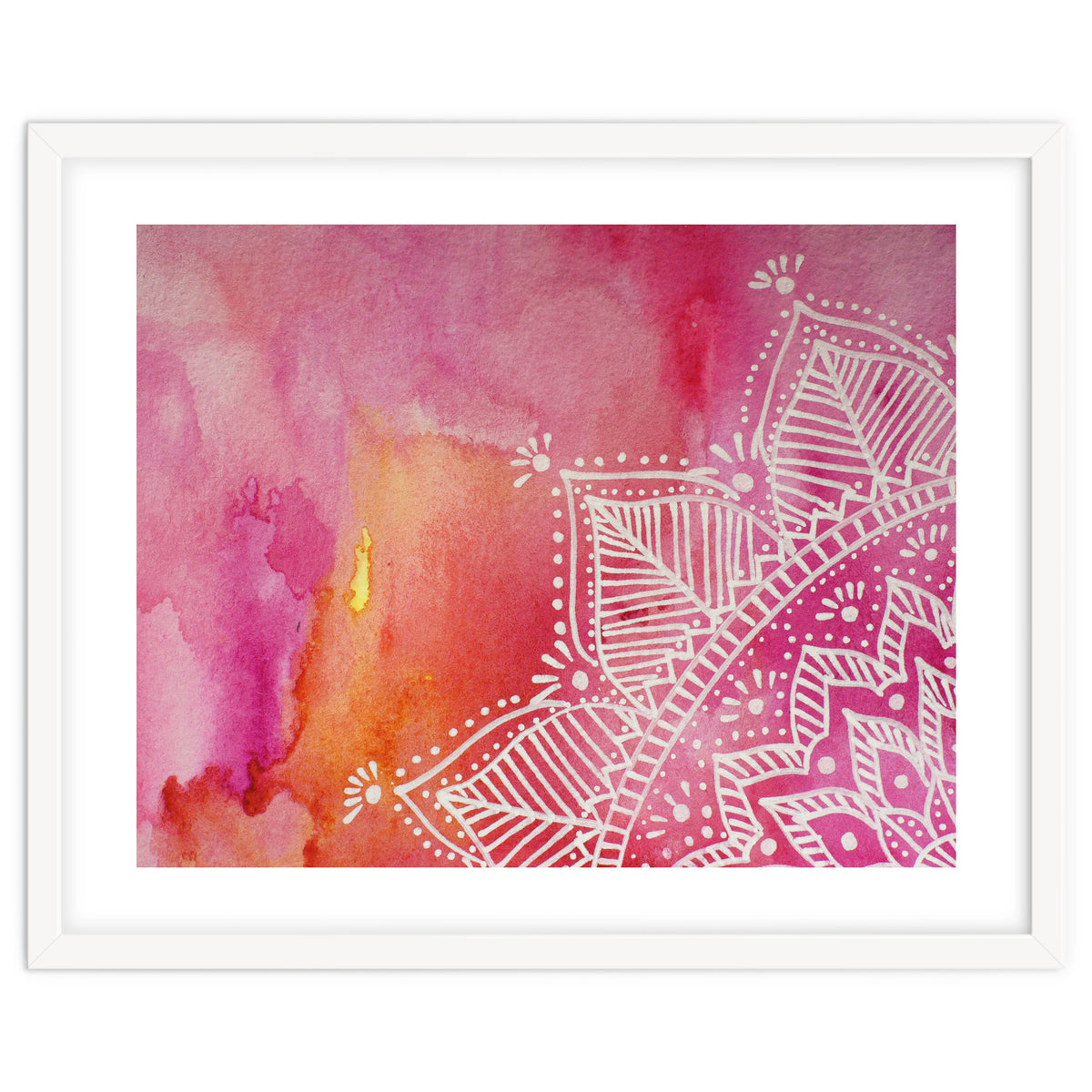 Abstract mandala tye-die - pink