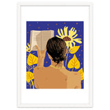 You're never alone when lost in the magic of a book, Bohemian Reader Botanical, Nude Plant Lady thumbnail