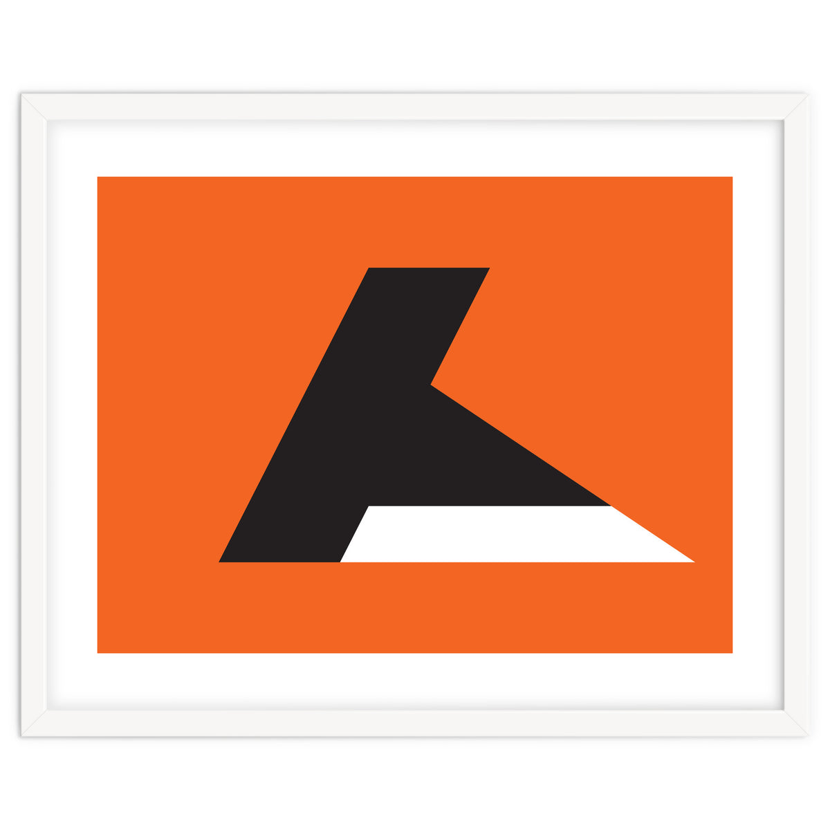 Geometric Shapes No. 79 - orange & black