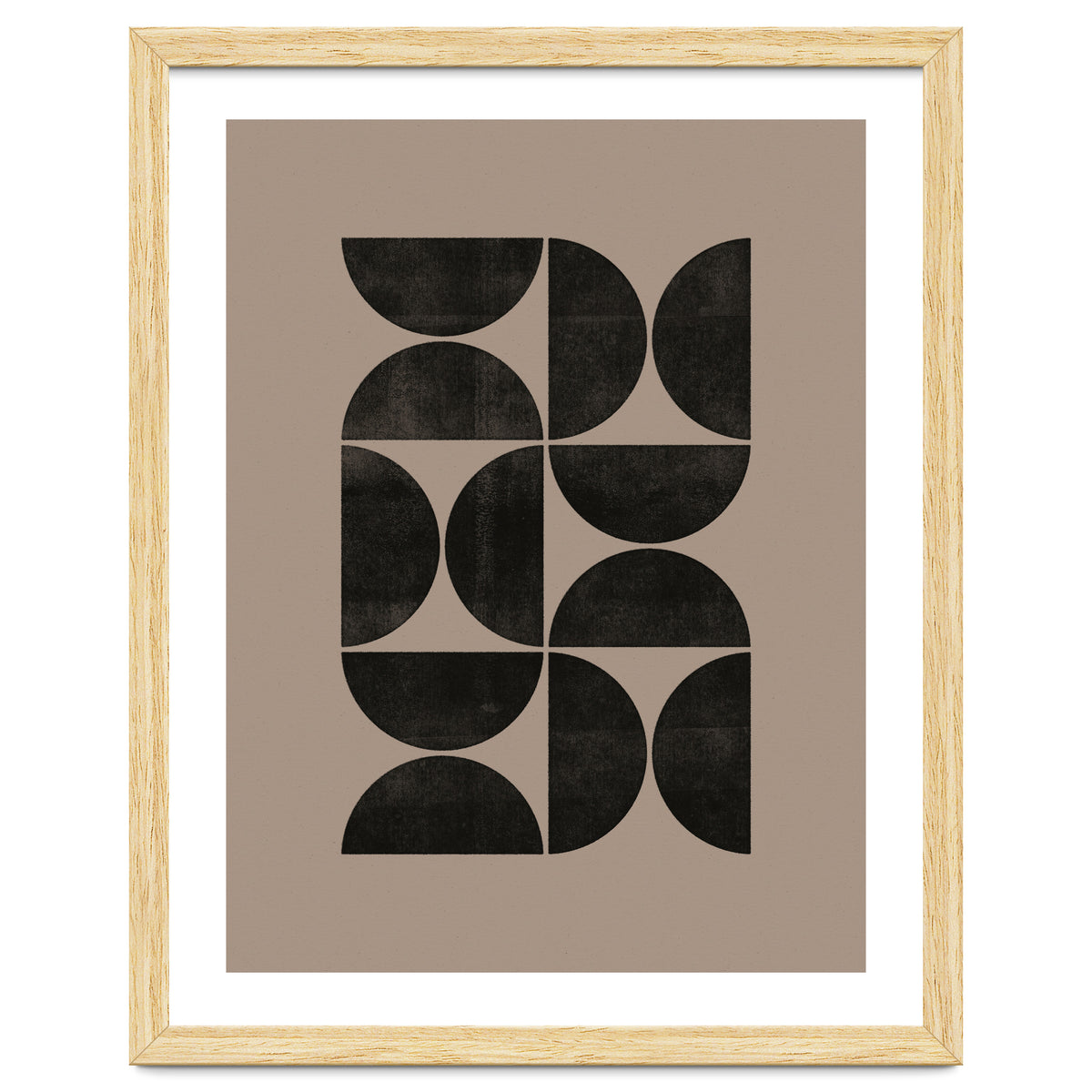 Mid-Century Modern No.24 - Woodblock Print