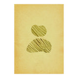 Balancing stones on the retro paper (Print Only) thumbnail