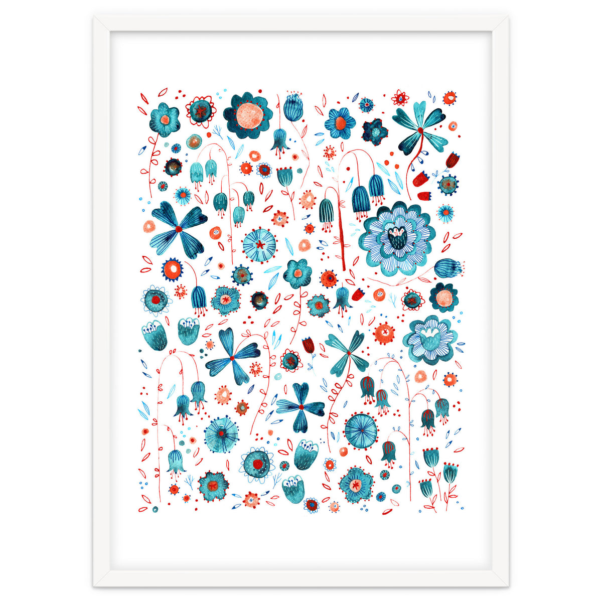 Turquoise Flower Mashup