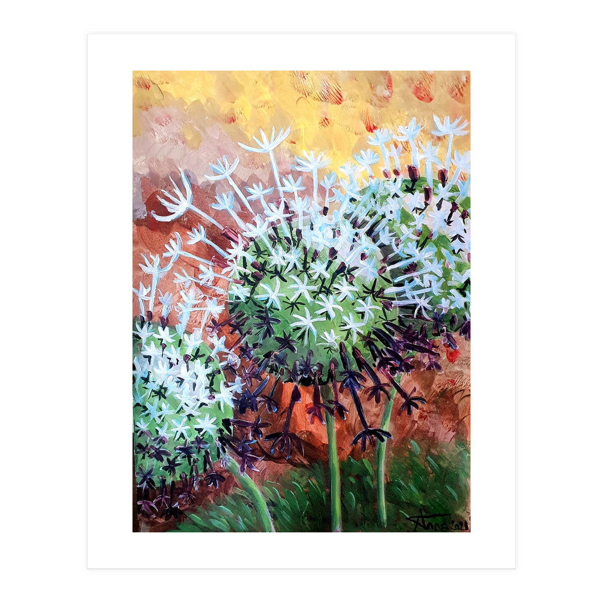 Three Dandelions (Print Only)