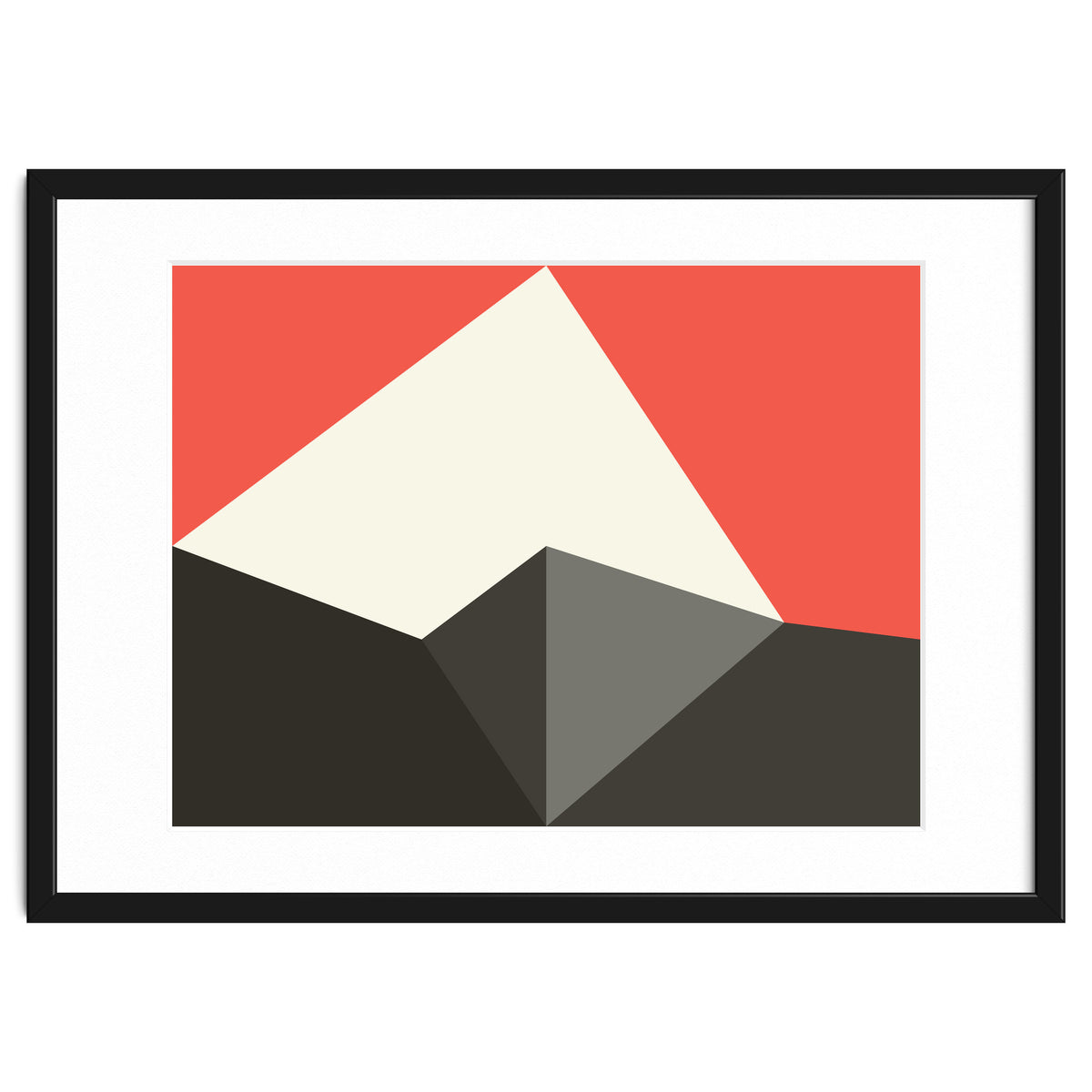 Geometric Shapes No. 77 - pink & grey