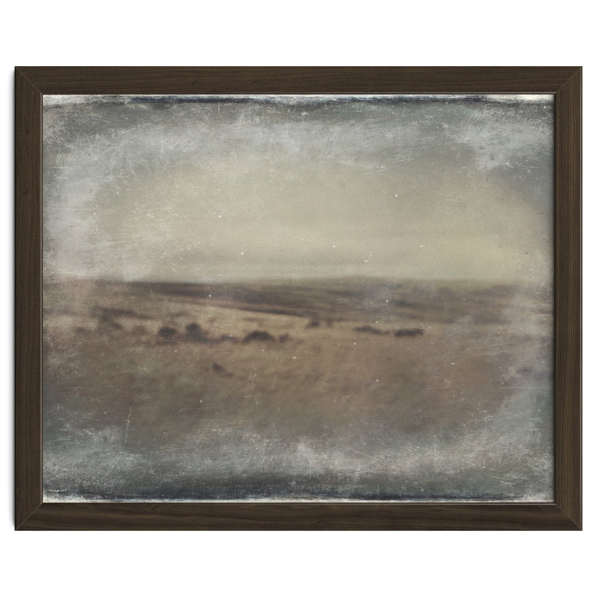 Bleak winter landscape of Saddleworth Moor