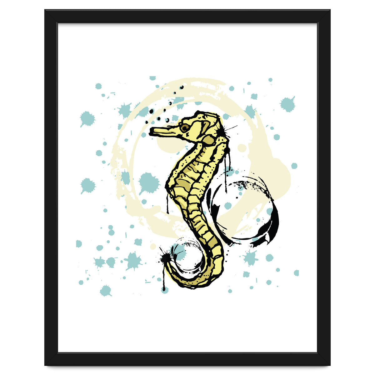 Sea Horse Scribble sketch