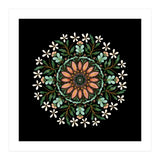 Floral Mandala | Black (Print Only) thumbnail
